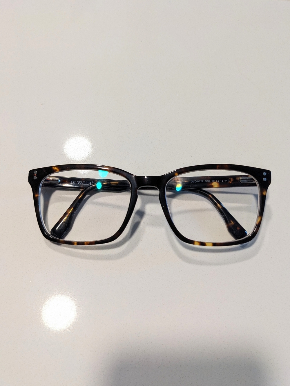 Di Valdi Tortoiseshell Rectangle Reading Glasses
